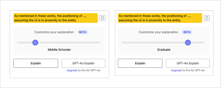 Personas UI pattern