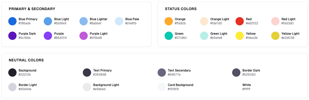 Color palette
